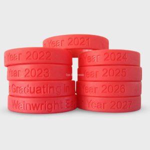 Laser engraved silicone wristbands numbered silicone bracelets with seriel number