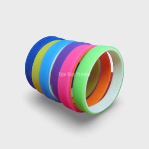 Dual silicone wristbands double color silicone barcelets 2 in 1