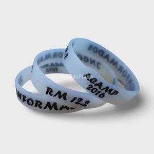 Translucent silicone wristbands transparent silicone bracelets