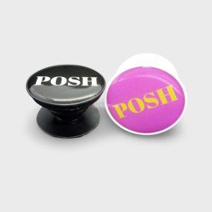 3D pop phone grip full color printing phone grip with epoxy in groove dome