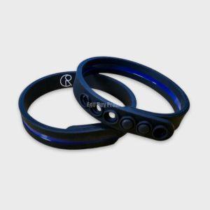 Adjustable silicone wristbands custom silicone trap with button