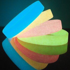 Luminous silicone wristbands glowing in the dark silicone bracelets with custom design