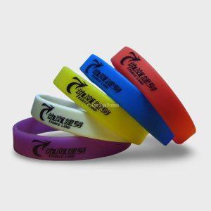 Silk screen printing silicone bracelets customized silicone wristbands