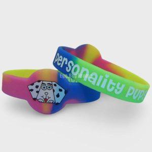 Custom shape silicone wristbands watch shape silicone bracelets