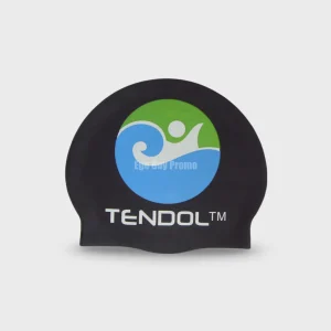 Multi-color Silk Printing, Flat, Custom Silicone Swimming Caps